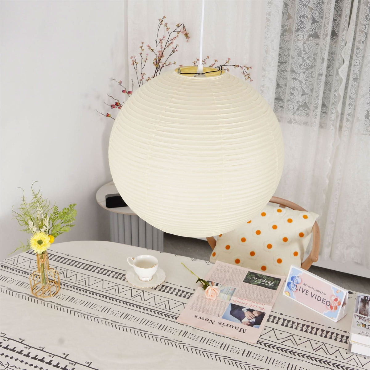 Akari A Series Japanese Paper Pendant Light