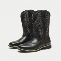 Calf-Length Cowboy-Style Boots