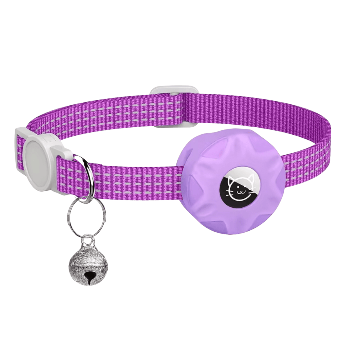 Cat Collar with Bluetooth Tracker and Reflective Design for Increased Safety