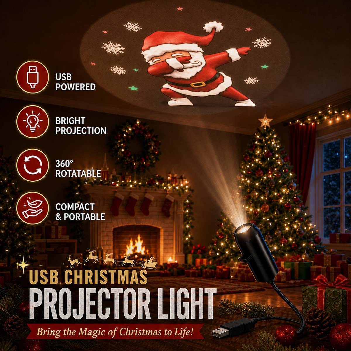 Christmas Light Projector for Home & Yard