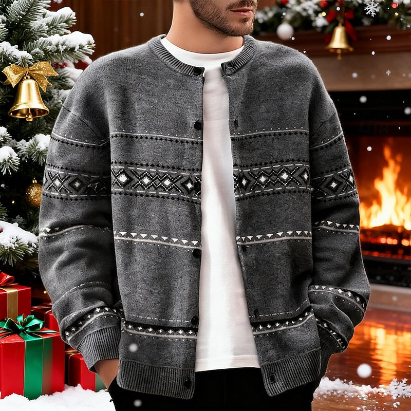 Christmas Patterned Cardigan