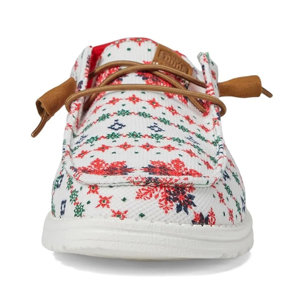Christmas Shoes - Women's Lined Slip-Ons with Nordic Winter Pattern
