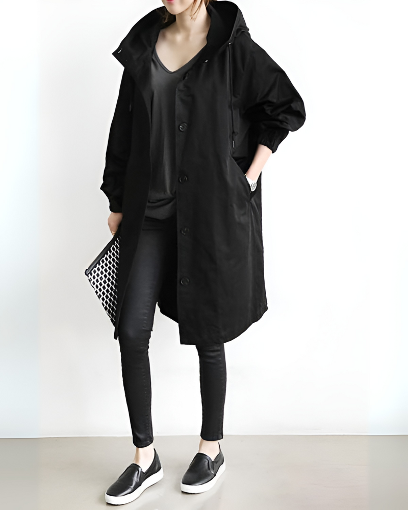 Classic Hooded Trench Coat