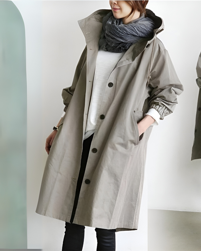 Classic Hooded Trench Coat