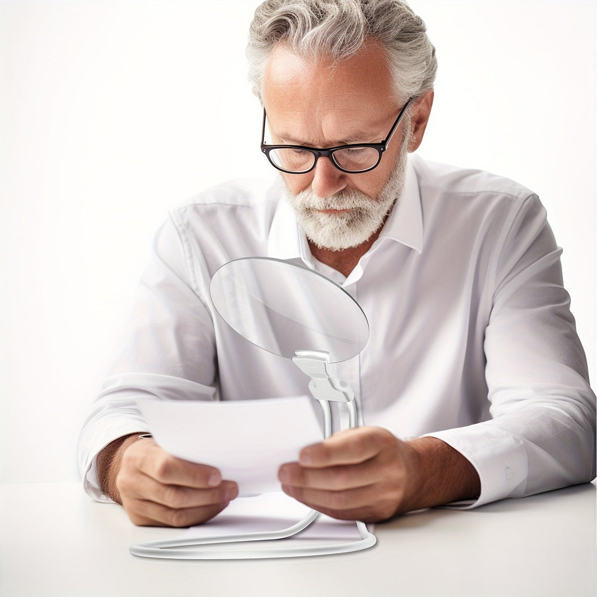 Niropi | 5X Magnifying Glass Pro – Hands-free adjustable neck loupe for seniors and people with visual impairments – Perfect for reading, sewing, crafting, and inspection