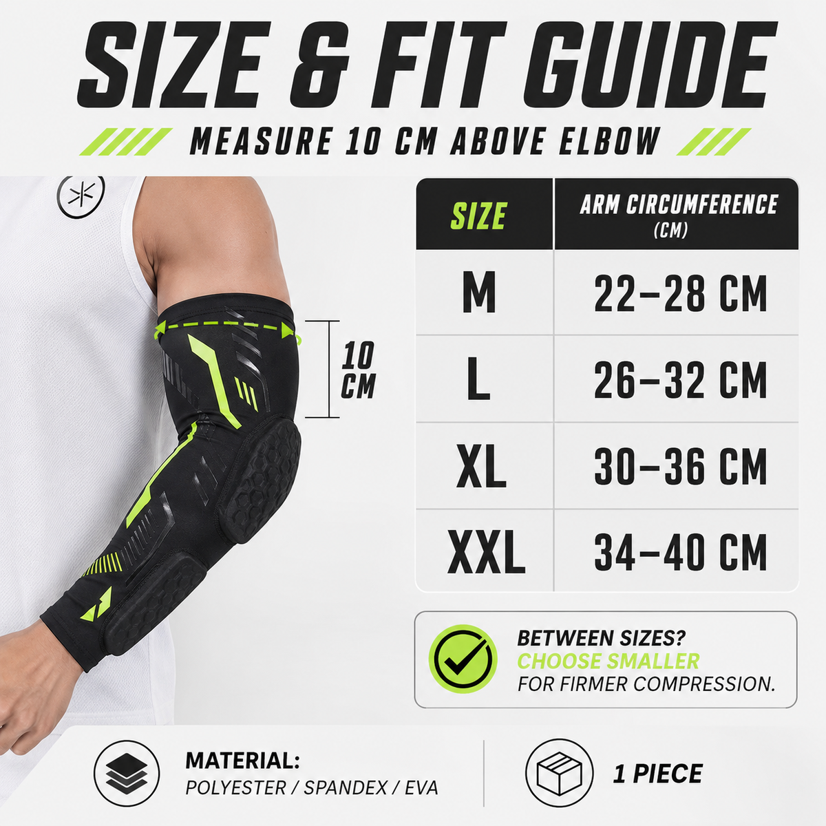 Niropi | ArmoraGuard Padded Compression Elbow Sleeve