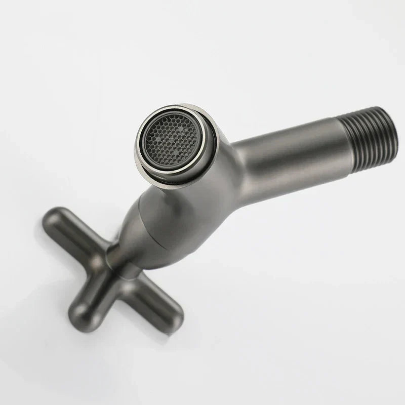 Niropi | BrassFlow – Wall-Mounted Cold Water Tap in Solid Brass