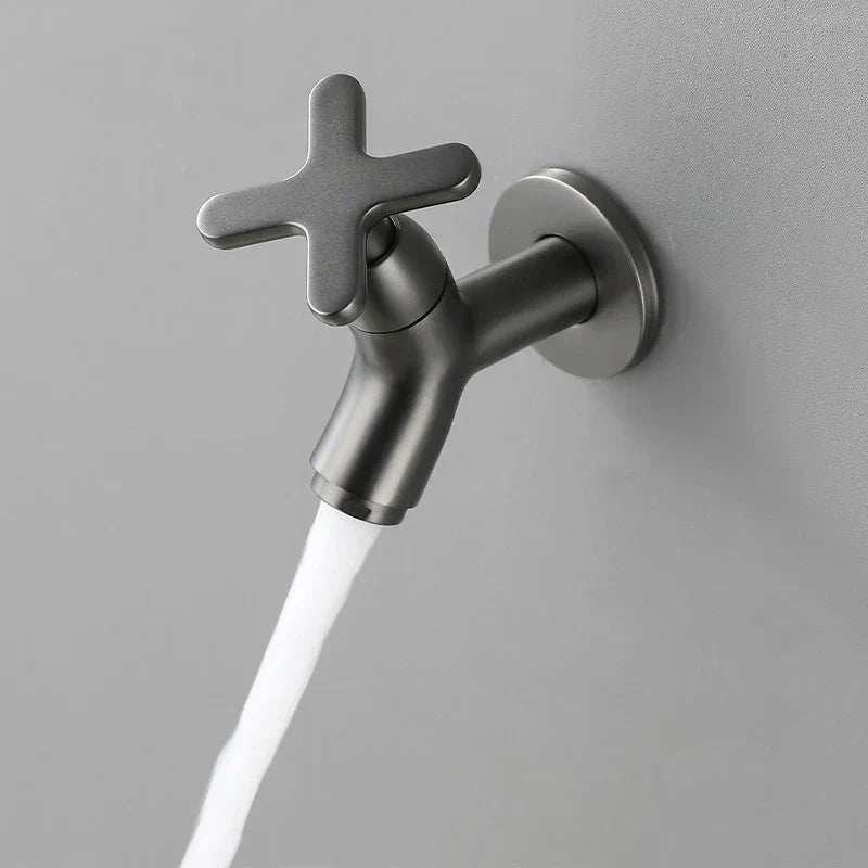 Niropi | BrassFlow – Wall-Mounted Cold Water Tap in Solid Brass