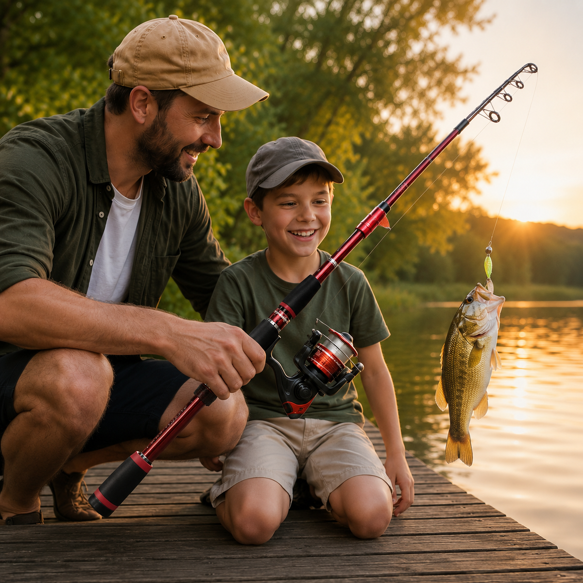 Niropi | Castaway Telescopic Travel Fishing Rod Set