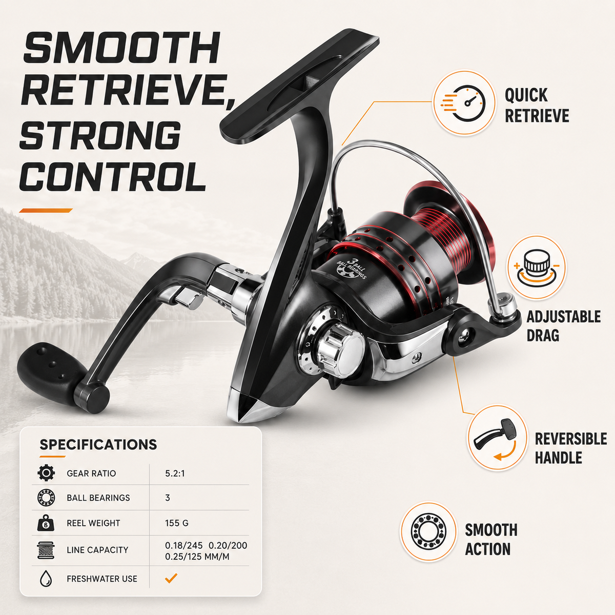 Niropi | Castaway Telescopic Travel Fishing Rod Set