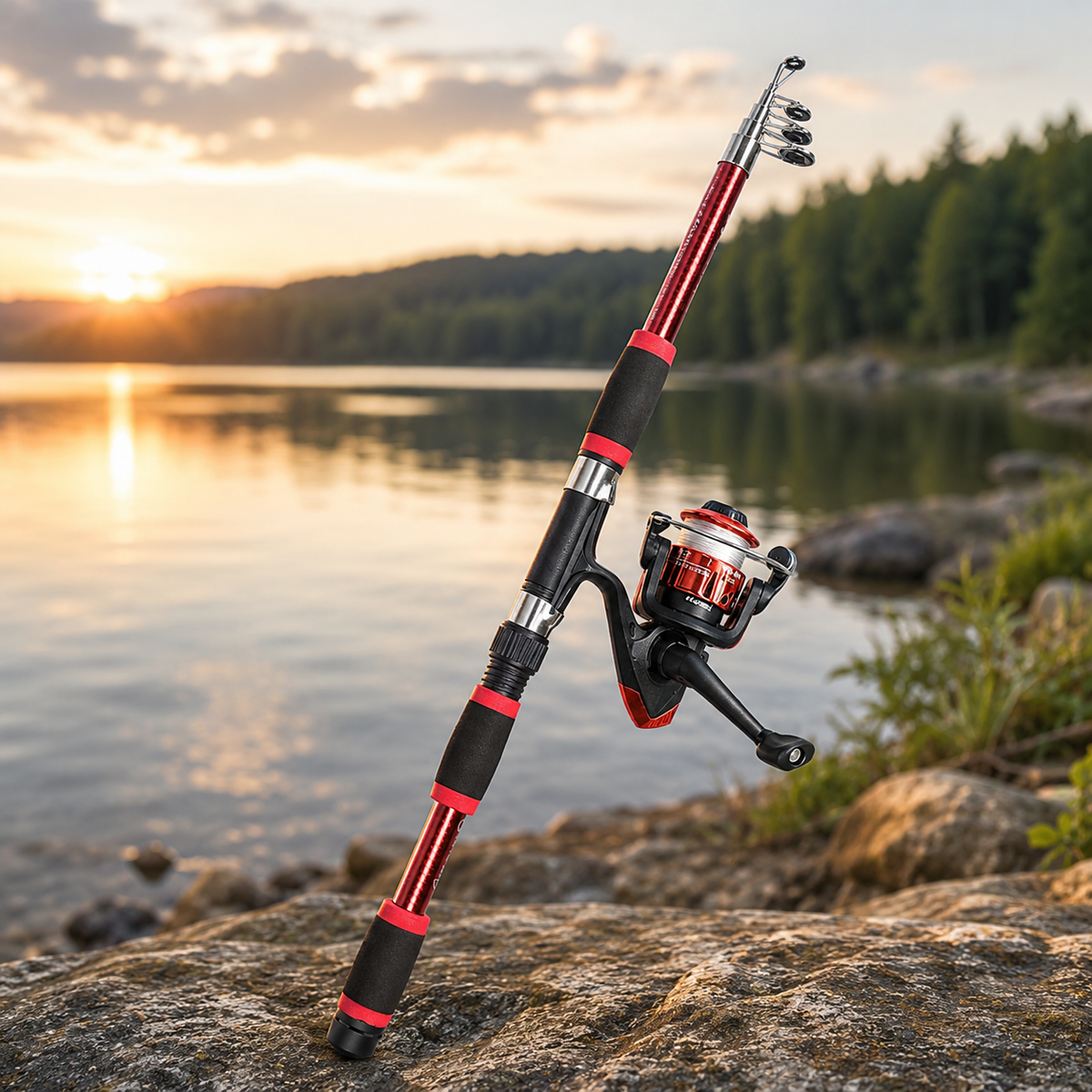 Niropi | Castaway Telescopic Travel Fishing Rod Set
