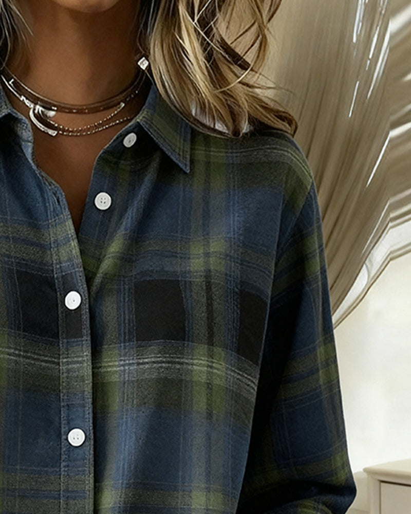 Niropi | Checked Pattern and Notched Lapel