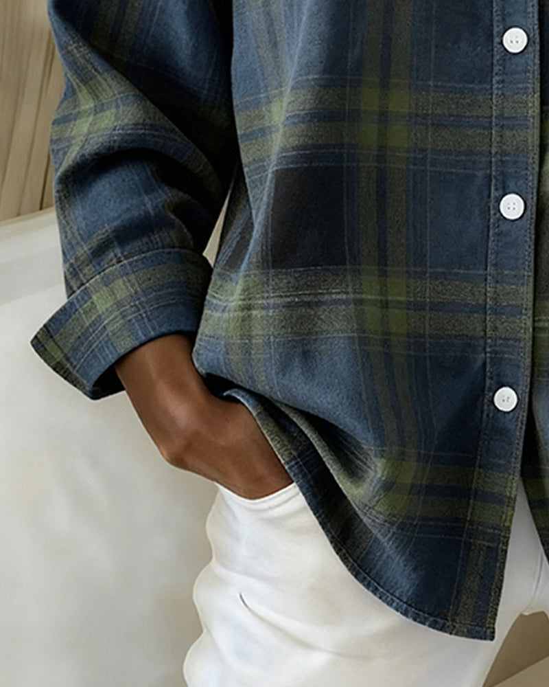 Niropi | Checked Pattern and Notched Lapel