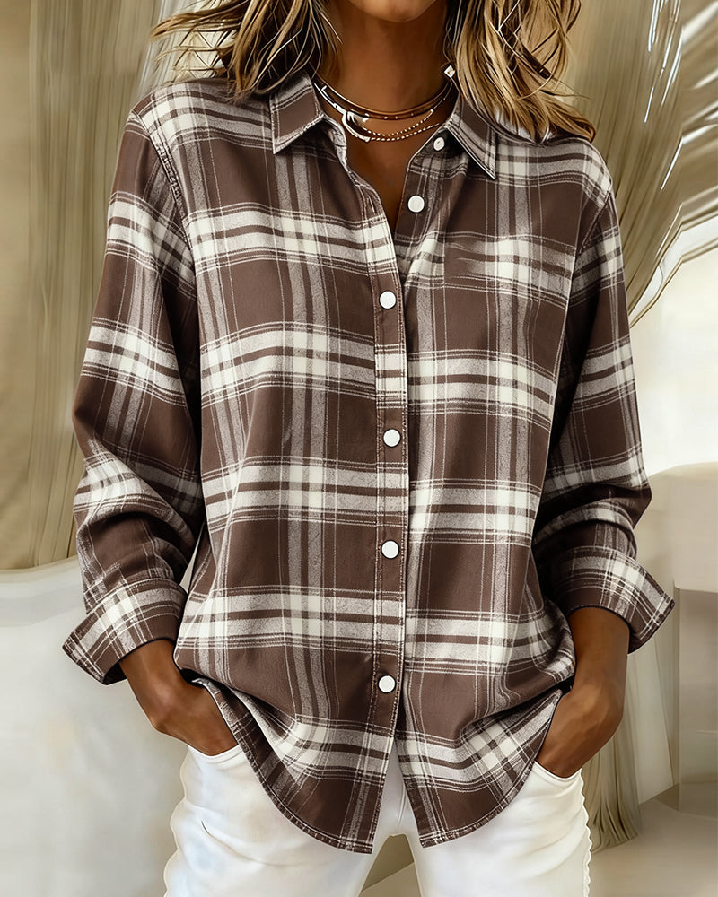 Niropi | Checked Pattern and Notched Lapel