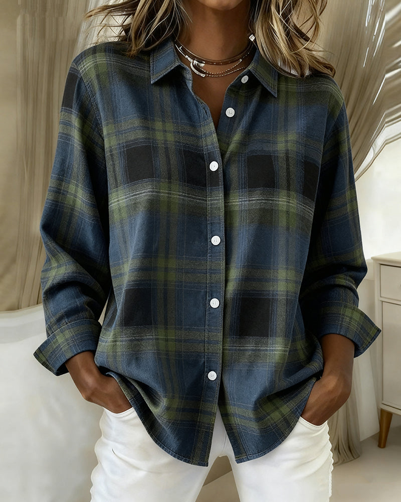 Niropi | Checked Pattern and Notched Lapel