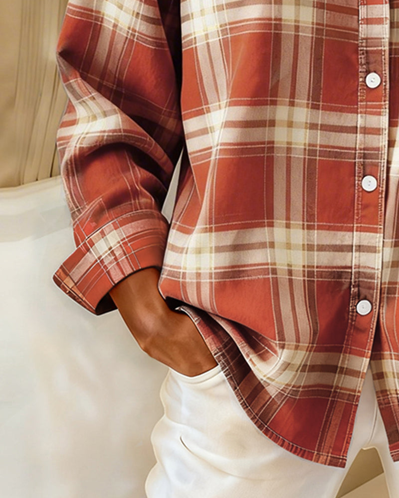 Niropi | Checked Pattern and Notched Lapel