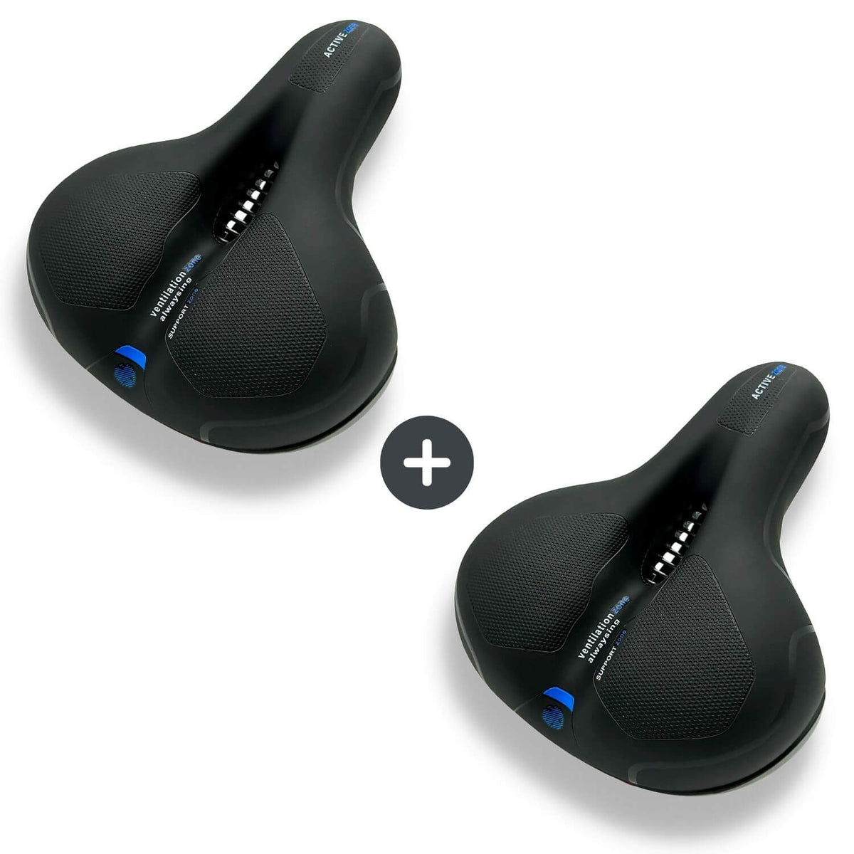Niropi | CloudComfort Pro Bicycle Seat | Pressure-Relieving Memory Foam | Black
