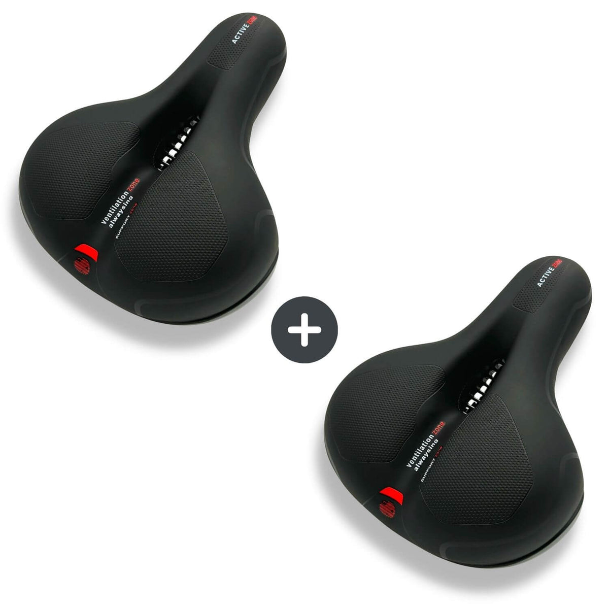 Niropi | CloudComfort Pro Bicycle Seat | Pressure-Relieving Memory Foam | Black
