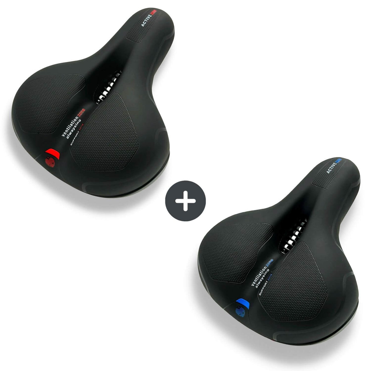 Niropi | CloudComfort Pro Bicycle Seat | Pressure-Relieving Memory Foam | Black
