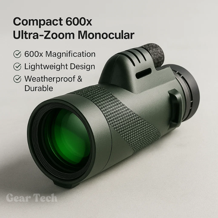 Niropi | Compact 600x Ultra-Zoom Monocular | HD Lens, Lightweight & Perfect for Hiking, Birdwatching, and Sports Events