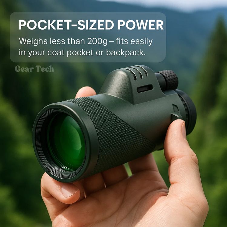 Niropi | Compact 600x Ultra-Zoom Monocular | HD Lens, Lightweight & Perfect for Hiking, Birdwatching, and Sports Events