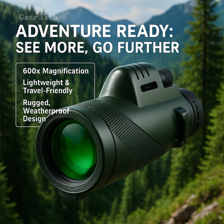 Niropi | Compact 600x Ultra-Zoom Monocular | HD Lens, Lightweight & Perfect for Hiking, Birdwatching, and Sports Events