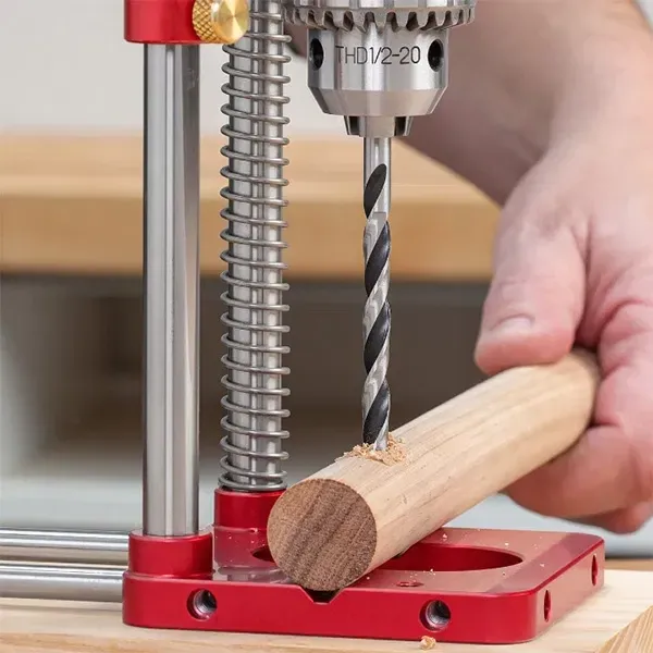 Niropi | Drill Press Guide for Handheld Drills - Portable & Adjustable Woodworking Jig