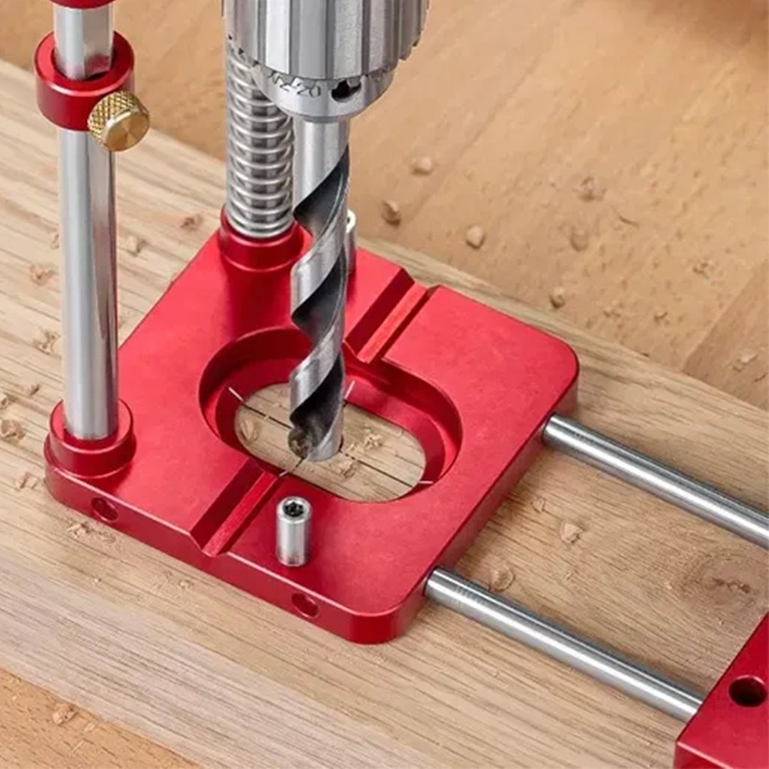 Niropi | Drill Press Guide for Handheld Drills - Portable & Adjustable Woodworking Jig