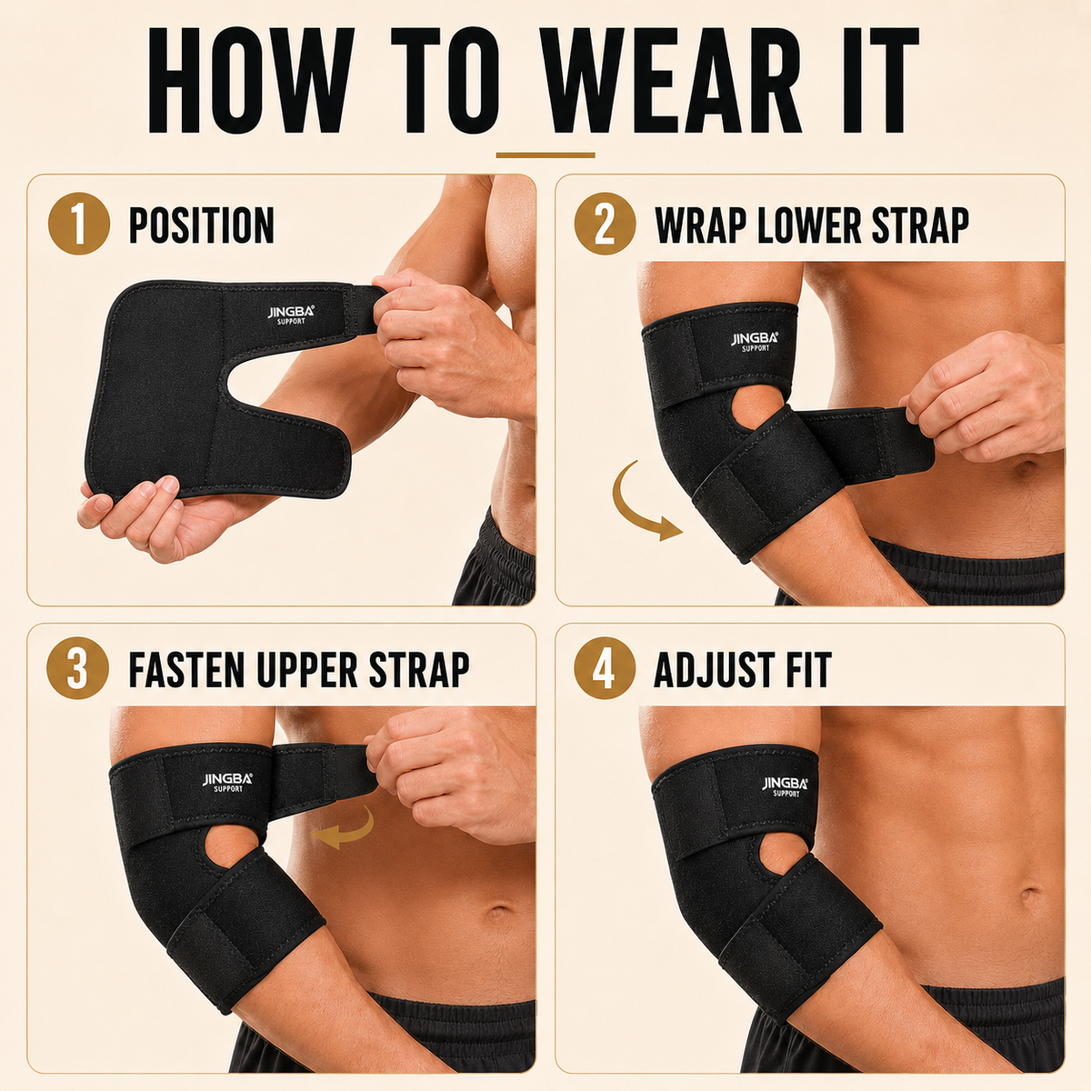 Niropi | Elbriq Adjustable Elbow Compression Brace