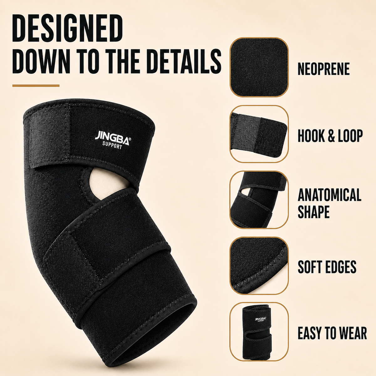 Niropi | Elbriq Adjustable Elbow Compression Brace