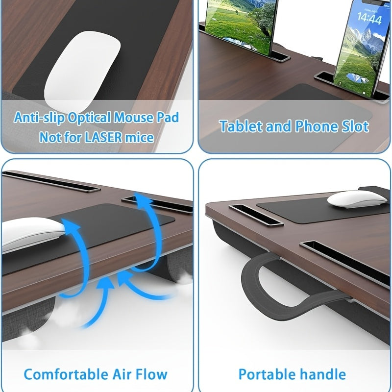 Niropi | Ergonomic Laptop Holder with Wrist Support and Device Slots