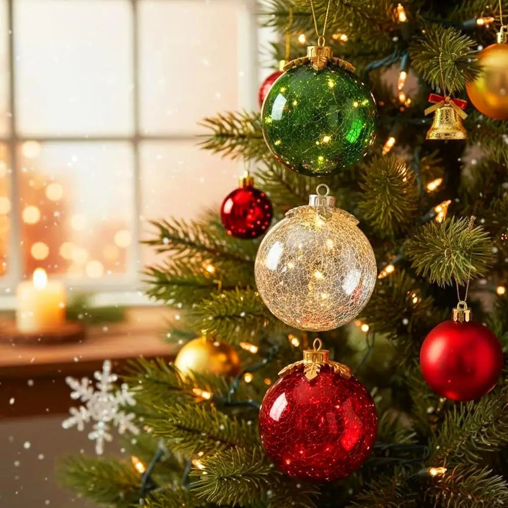 Niropi | GlowSphere LED Christmas Ball – Warm Ambient Lighting with Timer Function