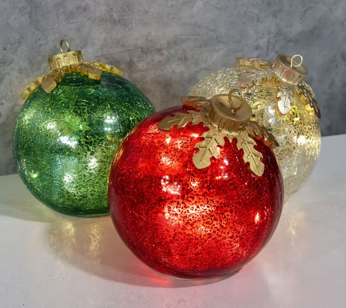 Niropi | GlowSphere LED Christmas Ball – Warm Ambient Lighting with Timer Function