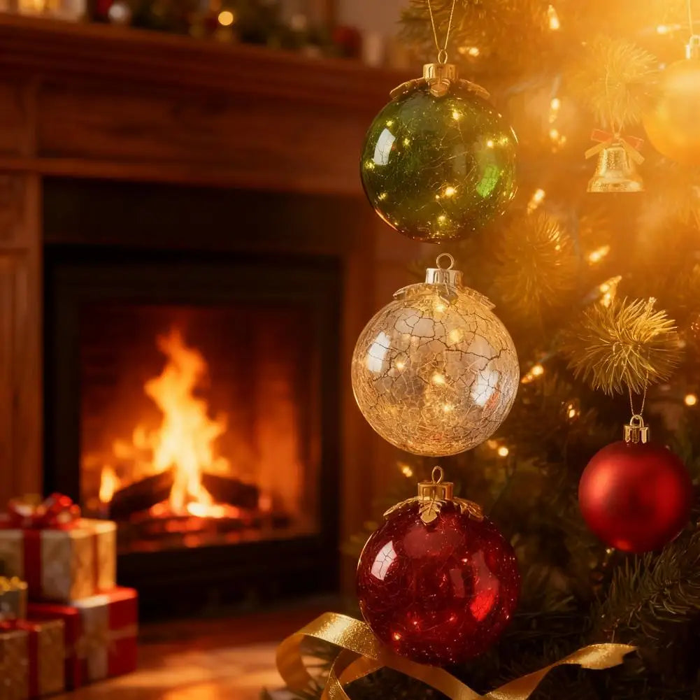 Niropi | GlowSphere LED Christmas Ball – Warm Ambient Lighting with Timer Function