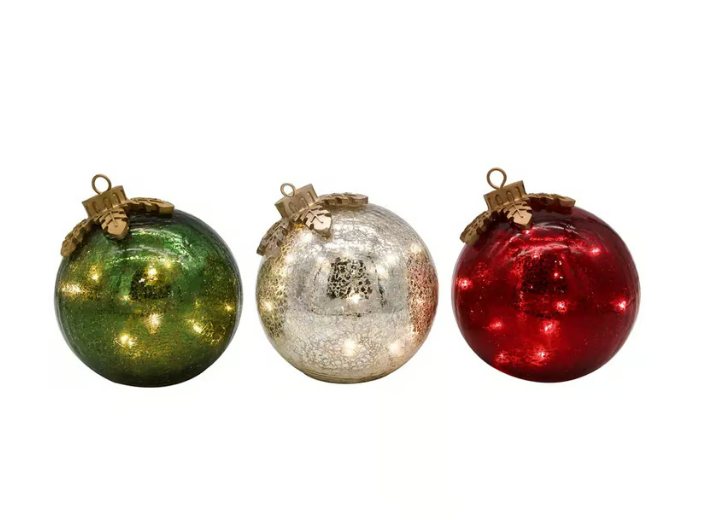Niropi | GlowSphere LED Christmas Ball – Warm Ambient Lighting with Timer Function