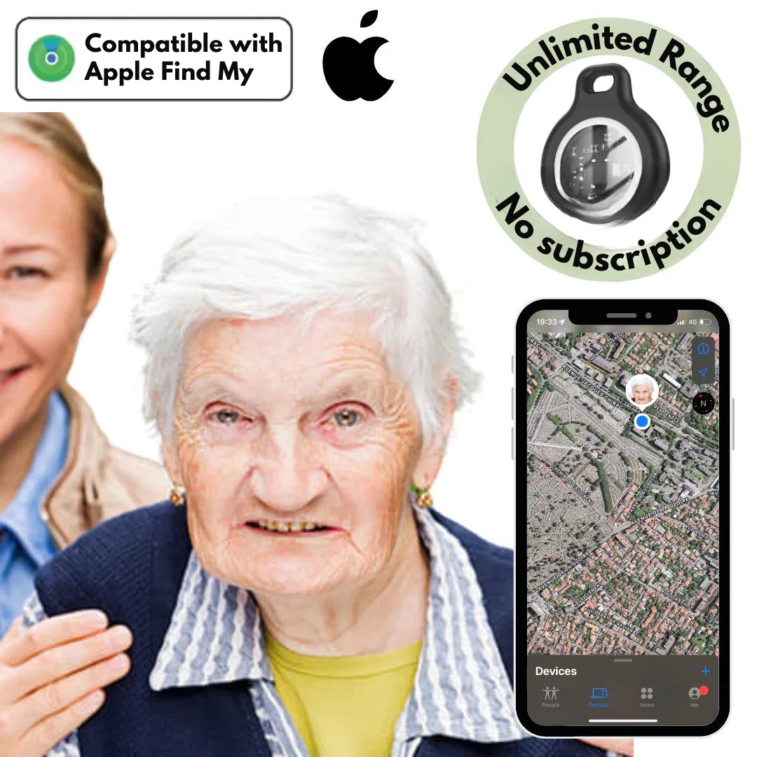 Niropi | GPS Tracker for Seniors | Real-Time Tracking, Waterproof & No Subscription Fees for Peace of Mind