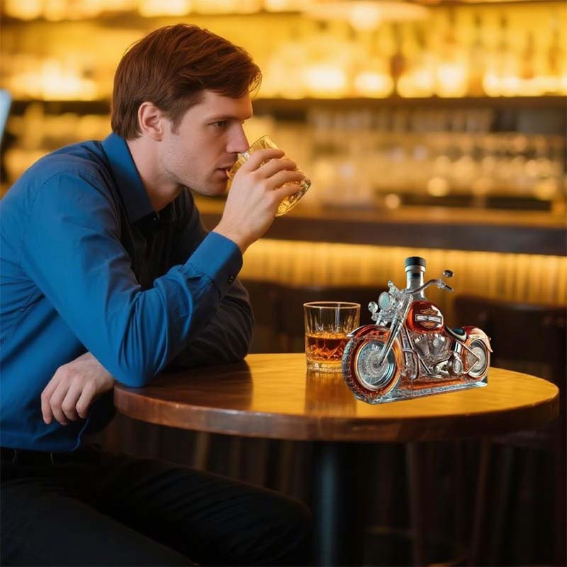 Niropi | Harley Motorcycle Shaped Whiskey Decanter for Home Bar