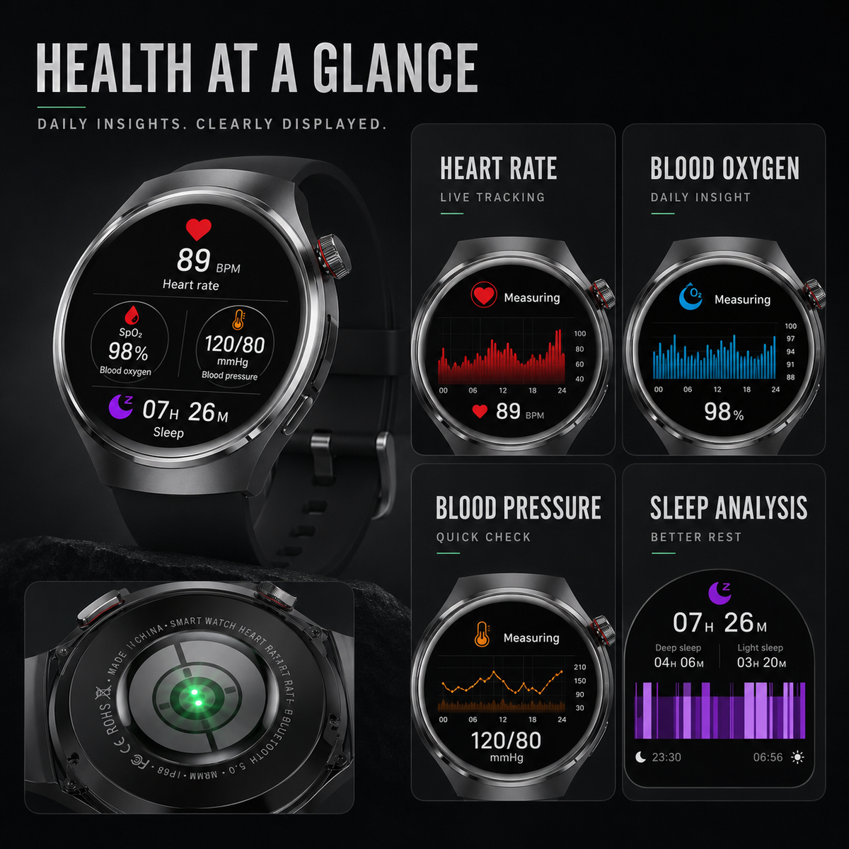 Niropi | Health Smartwatch with Blood Pressure Tracker