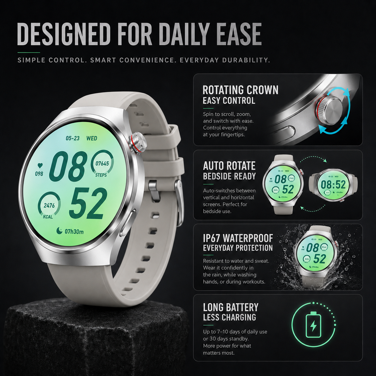 Niropi | Health Smartwatch with Blood Pressure Tracker