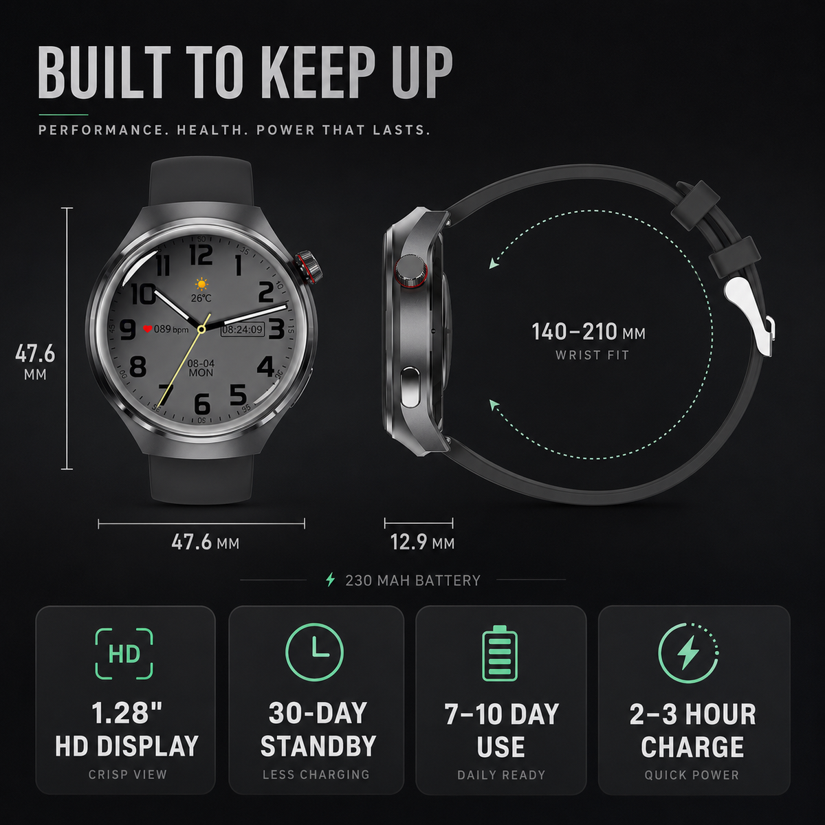 Niropi | Health Smartwatch with Blood Pressure Tracker