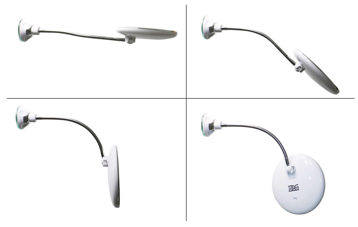 Niropi LED Magnifying Mirror with Flexible Gooseneck | 10x Magnification | Daylight LED | Cosmetic Mirror
