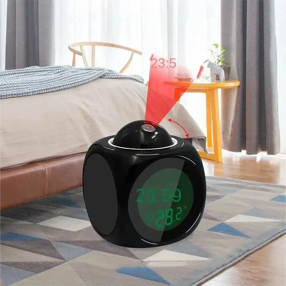 Niropi | LuminovaCube Digital Projection Alarm Clock