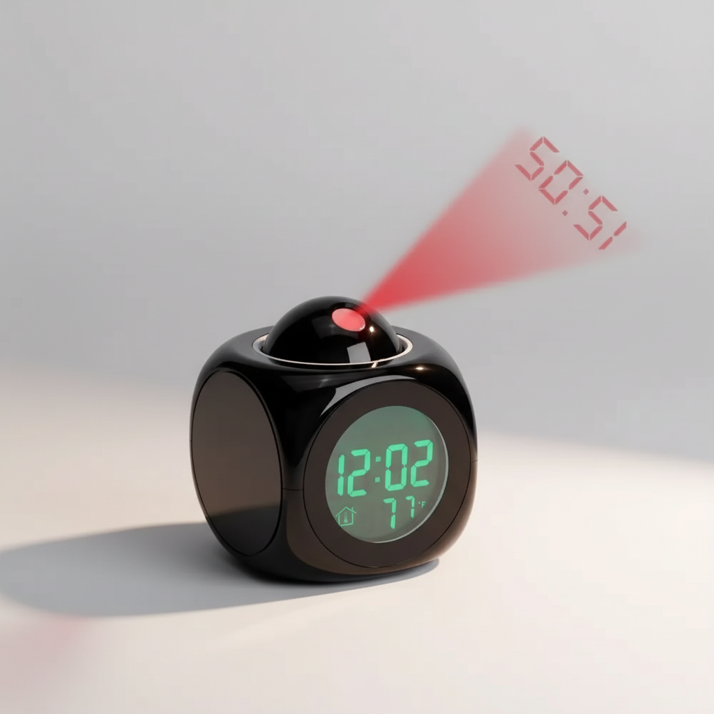 Niropi | LuminovaCube Digital Projection Alarm Clock
