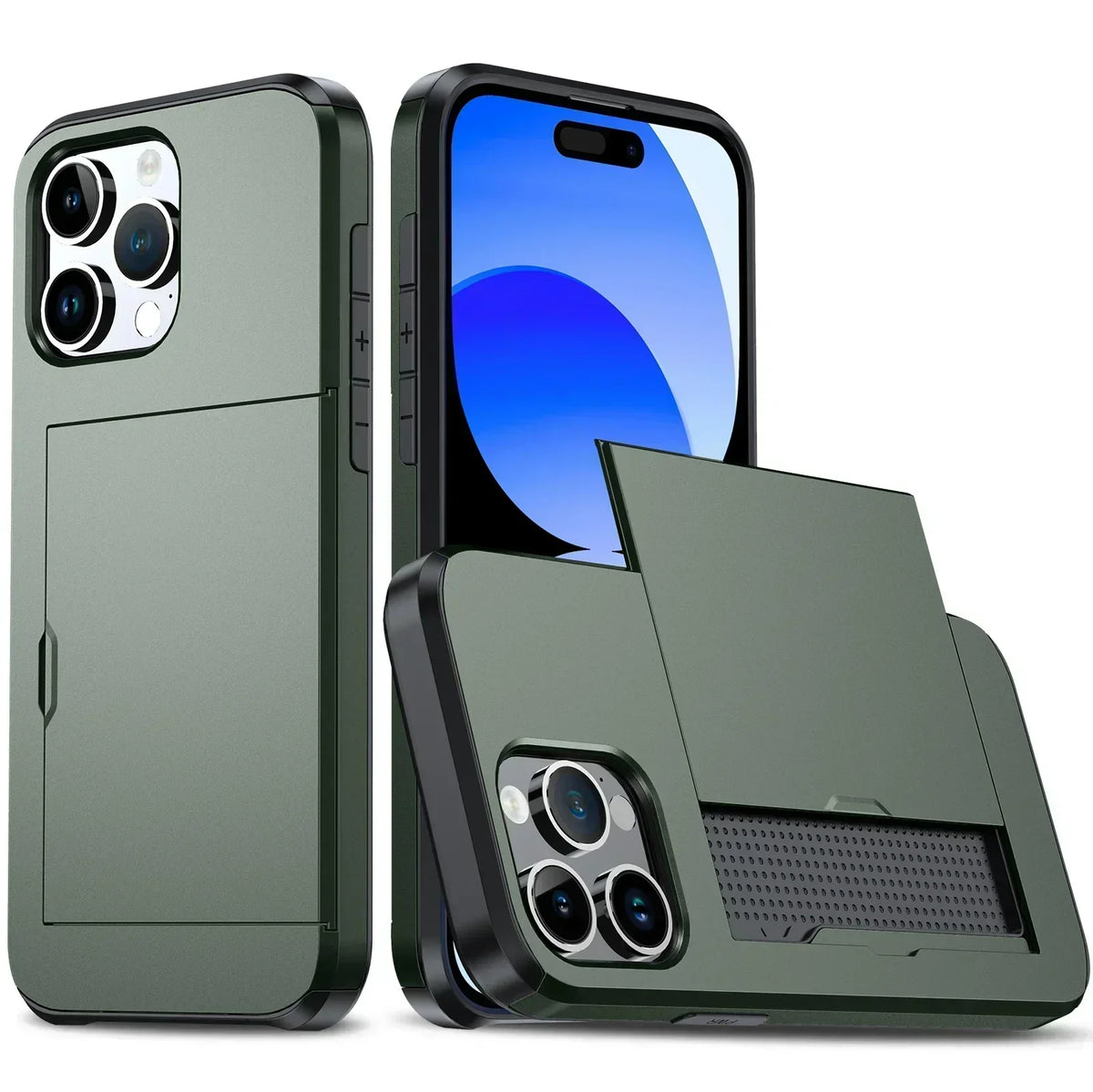 Niropi | LuxShield iPhone Case with Card Holder | Slim Design | Card Storage | Protection & Style