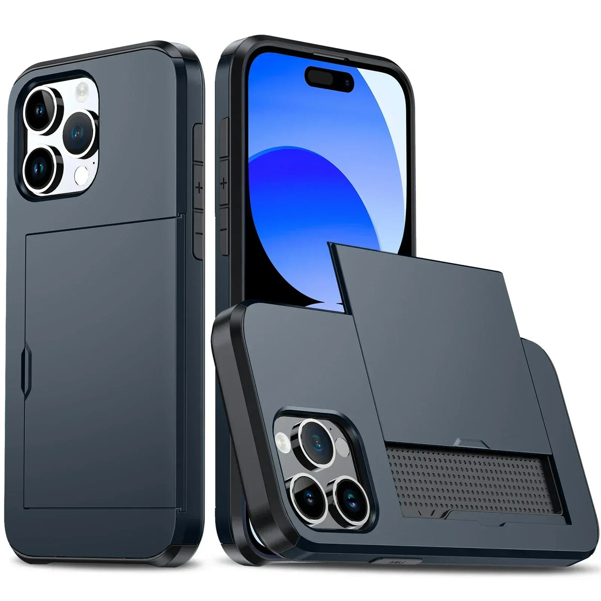 Niropi | LuxShield iPhone Case with Card Holder | Slim Design | Card Storage | Protection & Style