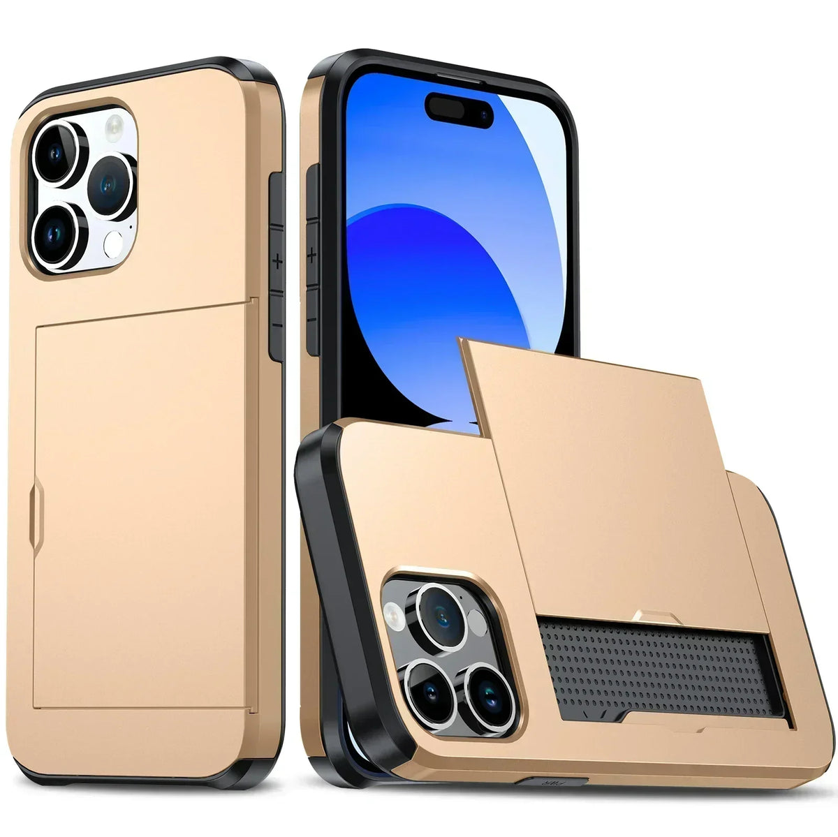 Niropi | LuxShield iPhone Case with Card Holder | Slim Design | Card Storage | Protection & Style