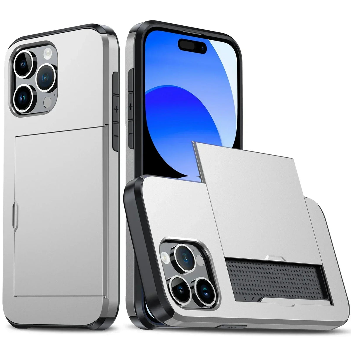 Niropi | LuxShield iPhone Case with Card Holder | Slim Design | Card Storage | Protection & Style