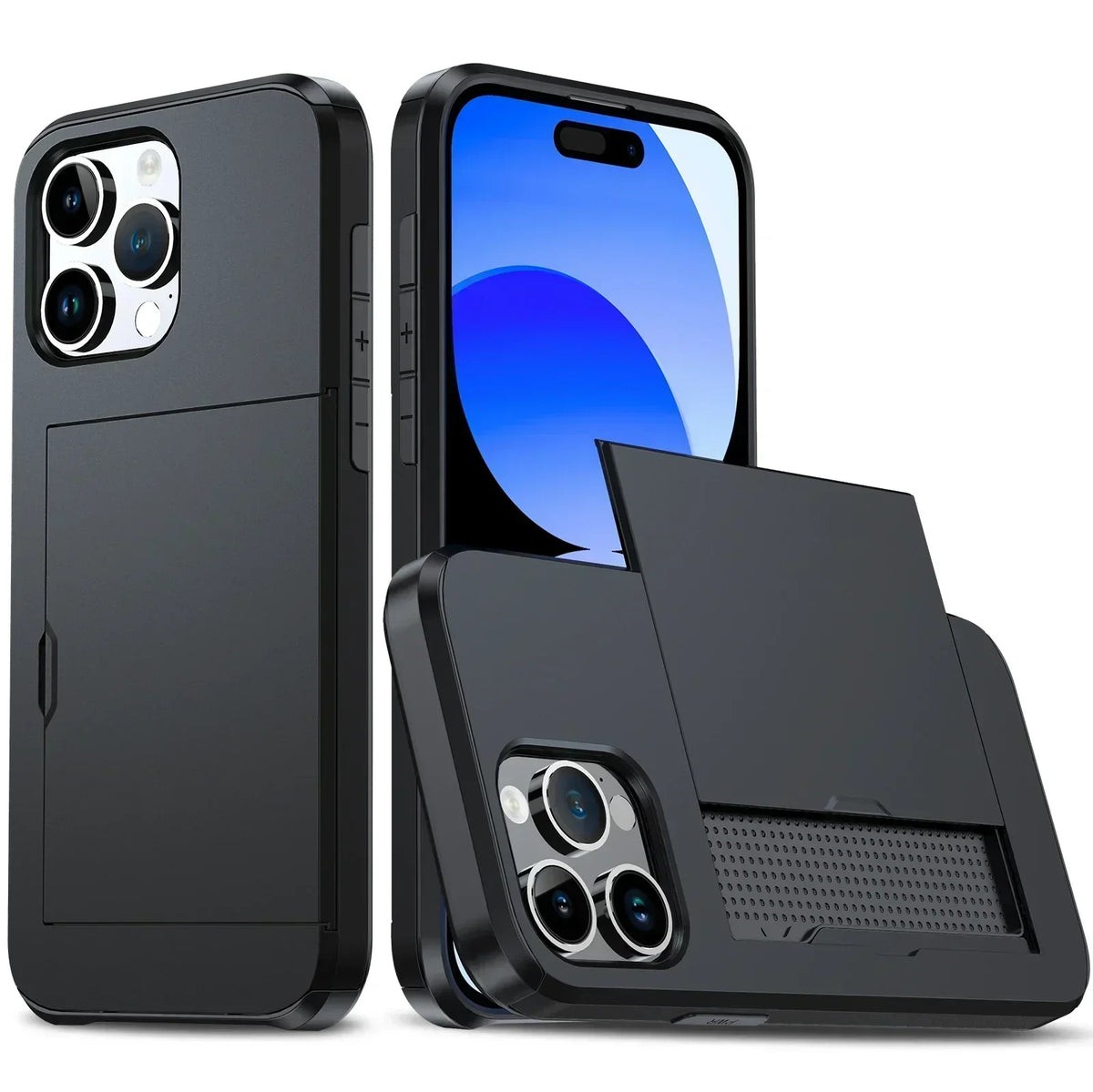 Niropi | LuxShield iPhone Case with Card Holder | Slim Design | Card Storage | Protection & Style