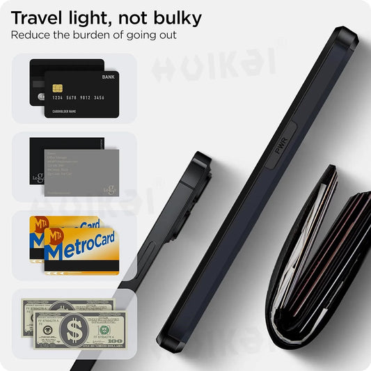 Niropi | LuxShield iPhone Case with Card Holder | Slim Design | Card Storage | Protection & Style