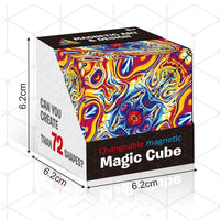 Niropi | Magnetic Transforming Cube | Transforming Puzzle Toy | Multicolor